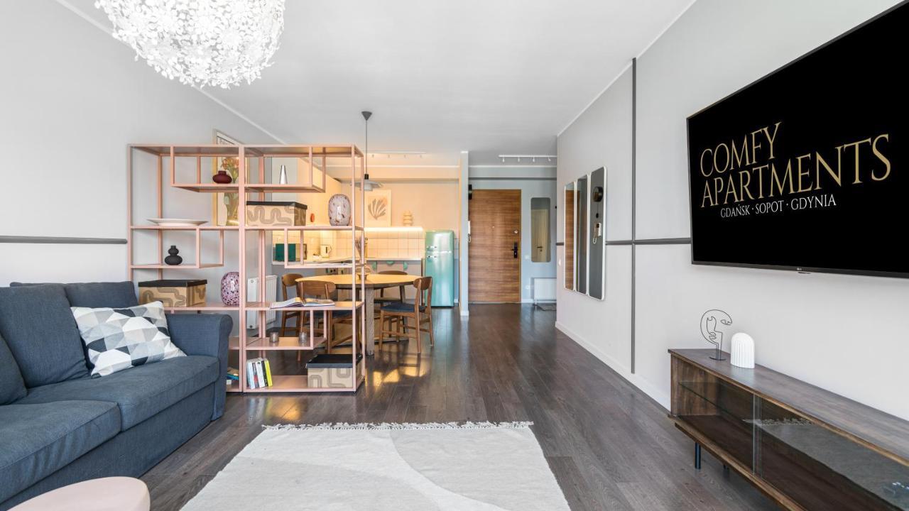 Waterlane W Oknami Na Rzeke - Marina View - Comfy Apartments Gdańsk Eksteriør billede